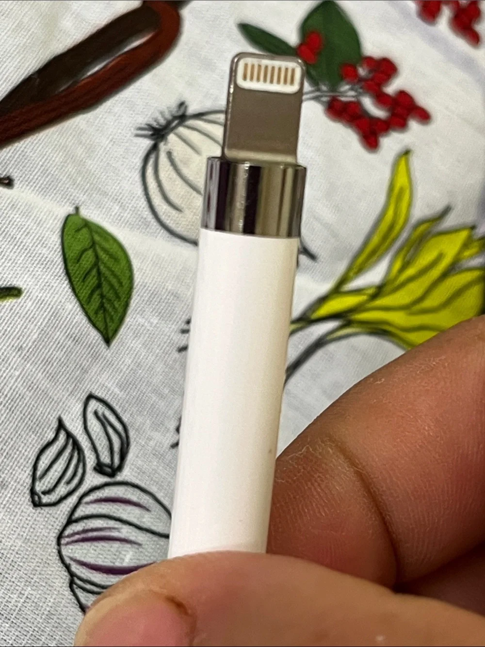 Apple White Pencil with Black Leather Sleeve